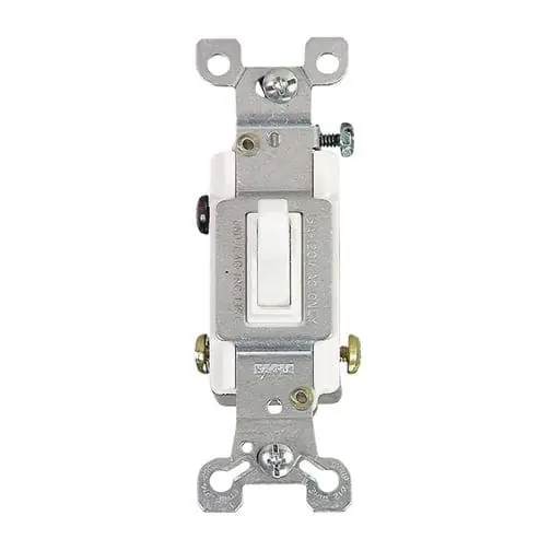 Cooper Wiring 1303-7W-BOX Eaton Toggle Switch 15A