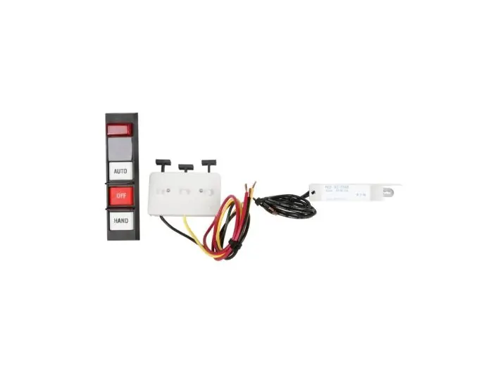 Eaton C400GK32B Freedom Non-Combination Non-Reversing Selector Switch Cover Control Kit With Red RUN Pilot Light, 240 V AC, 60 Hz, NEMA 1, HAND/OFF/AUTO Legend