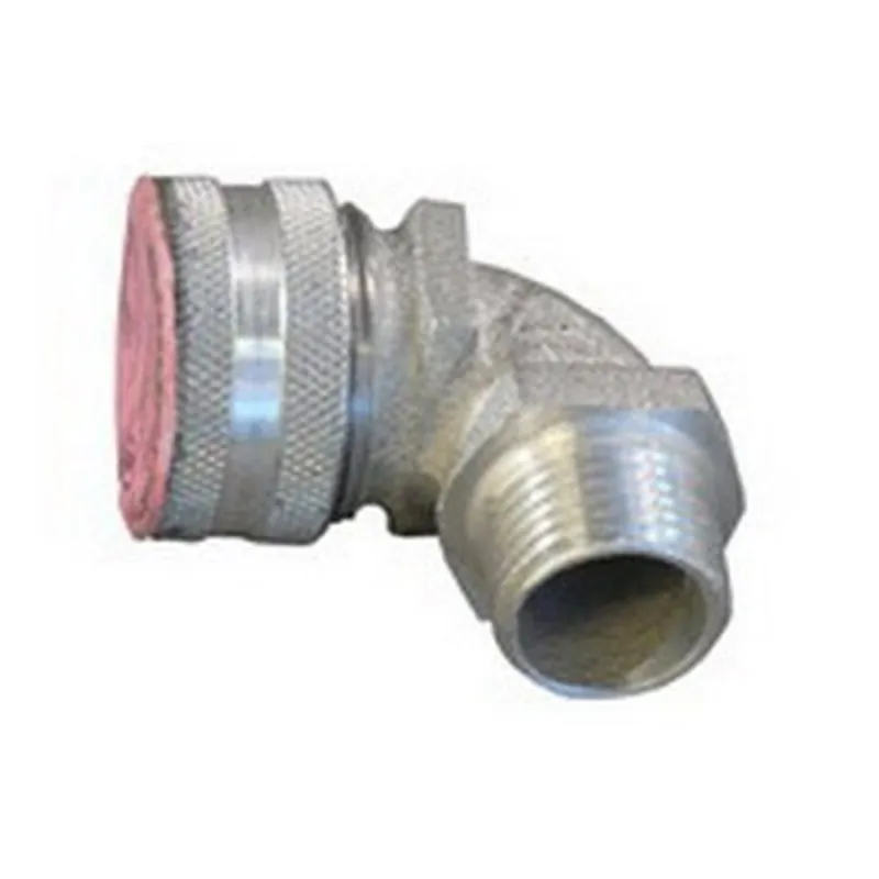 Appleton CG90-62100 90 Deg Liquidtight Strain Relief Cord & Cable Connector, 1 Inch, 0.625 - 0.75 Inch Conductor