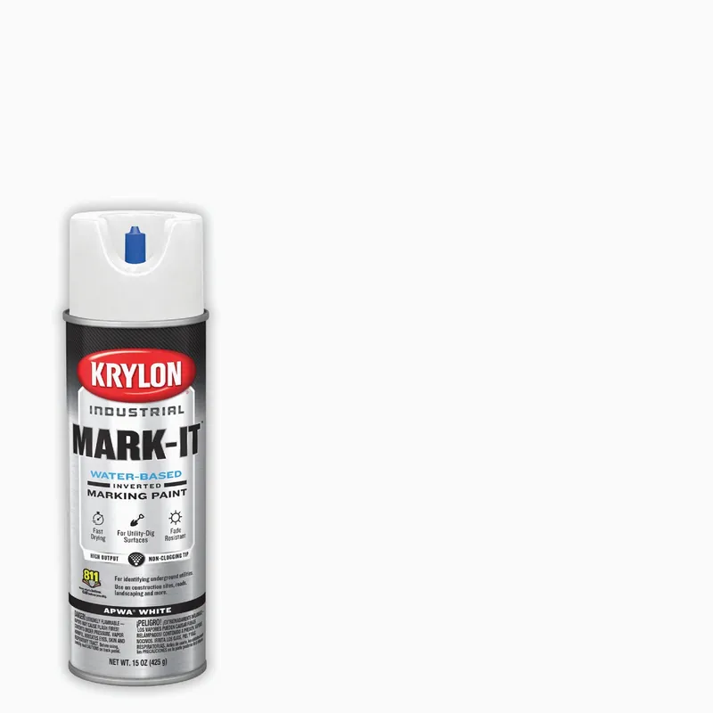Do It Best 780249 731608 Industrial Water-based Apwa Brilliant White Inverted Marking Paint 15 Oz.