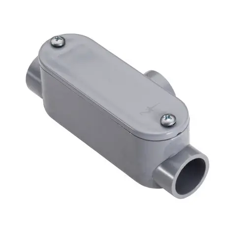 Topaz 1174tz Conduit Body, Type T, PVC, 1-1/4 inches