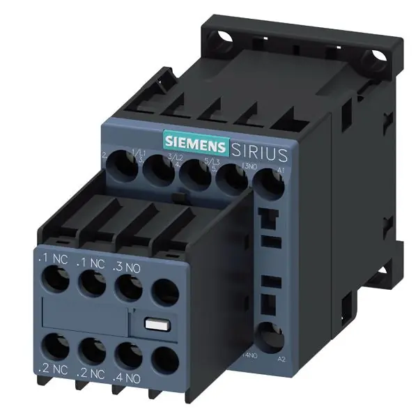 Siemens 3RT20161BB44 Contactor S00 9A 24VDC 2NO/2NC SCRW