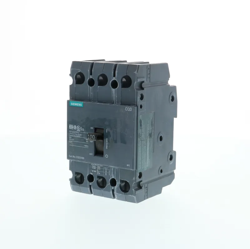 Siemens CQD3100 Type CQD Low Voltage Molded Case Circuit Breaker 100 A