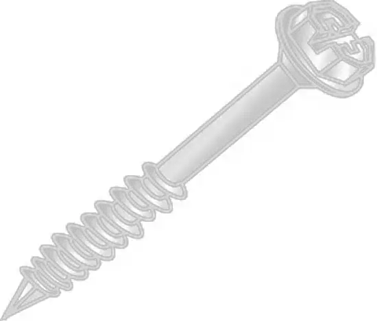 Minerallac 08593704493 Concrete Screw 3/16 inches x 1-3/4 inches