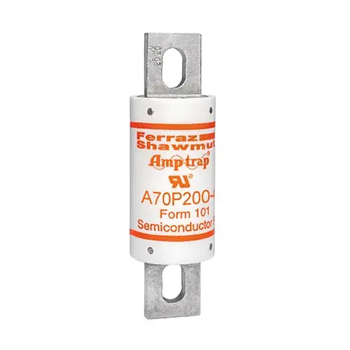 Mersen A70P200-4 High Speed Fuse Amp-Trap A70P 700VAC/650VDC 200A Bolted Blade