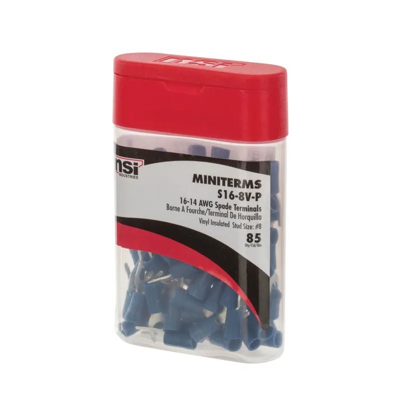 Nsi S16-8V 16-14 Vinyl Spade #8 Stud 85Pc. PRO Pack