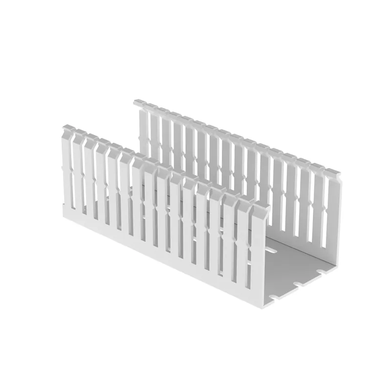 Panduit F3X3WH6-A Narrow Slotted Duct, PVC, 3 X 3 X 6 FT