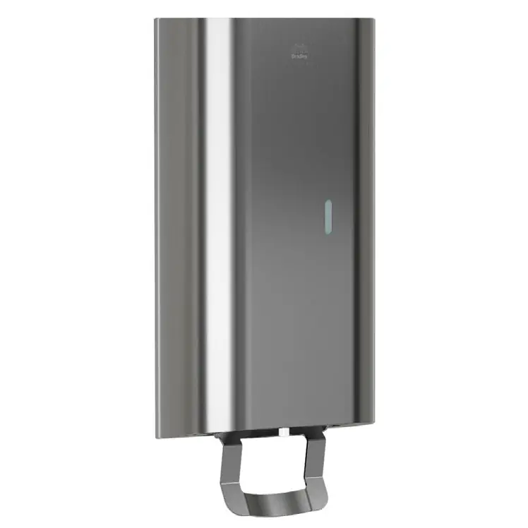 Bradley 6B1-110000-BB Soap Dispenser, Manual, Surf Mtd-Liquid Soap/Gel Sanitizer-Brushed Black