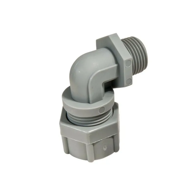 Nsi RSP-9104 Cord Connector, Nylon, 90 Deg, 1/2 inches NPT, 2 Holes @ .250