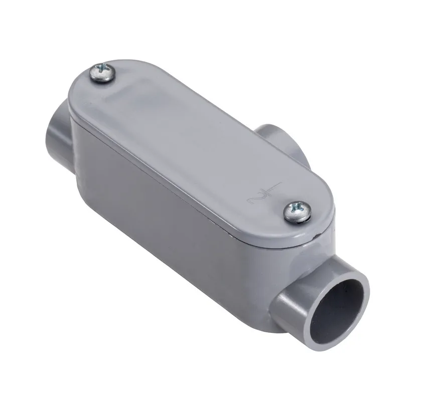 Topaz 1175TZ 1-1/2 inches Schedule 40 PVC T Type Conduit Bodies