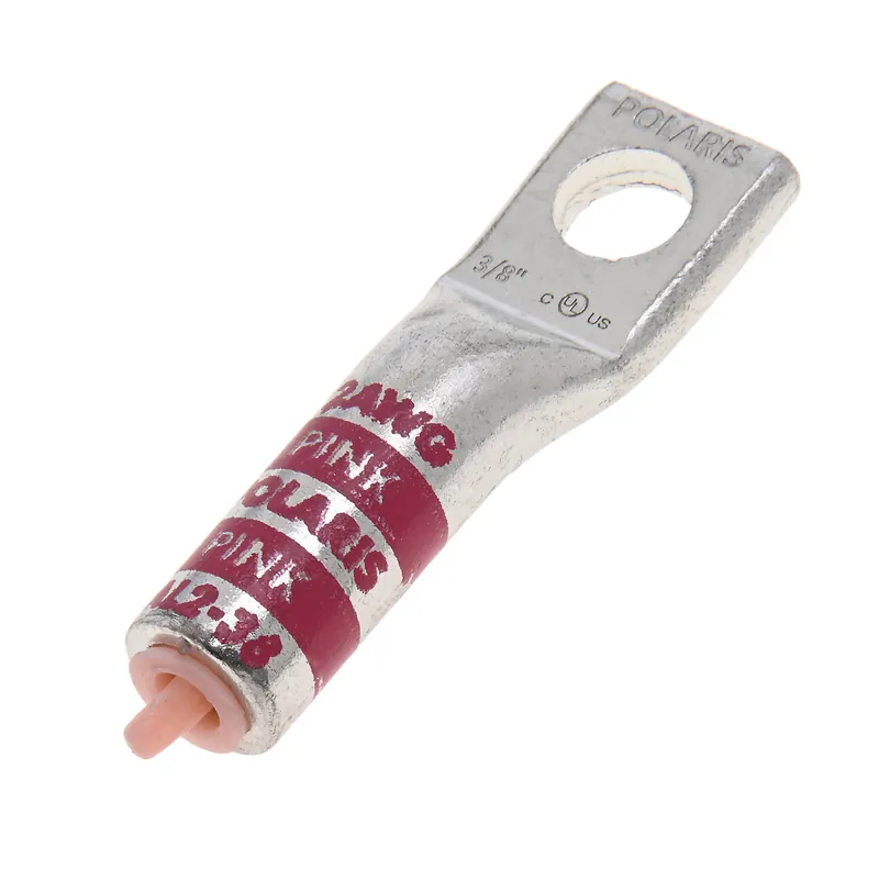 Nsi AL2-38 Polaris 2 Awg Alum Compression Lug, 3/8 inches Bolt Size