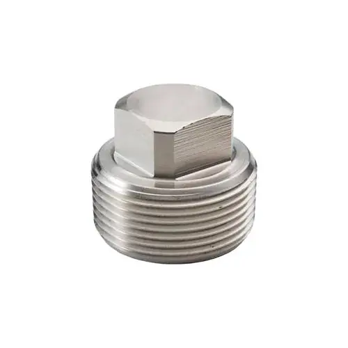 Merit 617b-32 Ss 316 Square Head Plug 2in Npt Male 3-pack