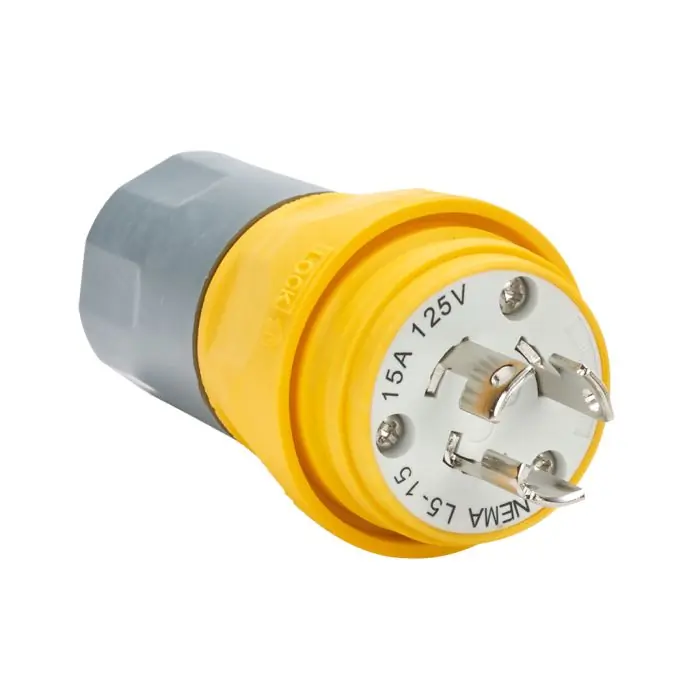Bryant BRY24W47 Watertight Locking Plug 15A 125 VAC L5-15P