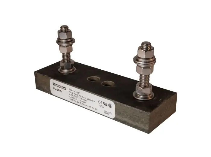 Mersen P266A Fuse Block 1000VAC 1000VDC 400A 1-Pole Stud