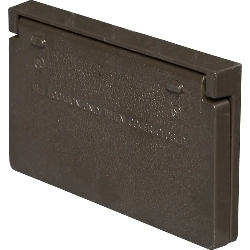 Pass & Seymour ca26-brh cast weatherproof cover decorator or ground fault circuit interruptor horizontal
