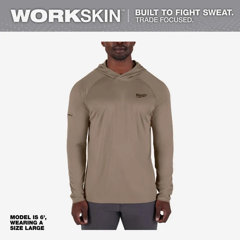 Milwaukee M550N-XL Sandstone Hooded Shirt XL