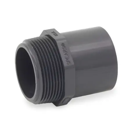 Spears 861-015 PVC Sch 80 Spigot Male Adapter 1-1/2