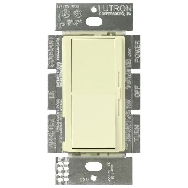 Lutron DVLV-600P-AL Diva 600VA, 500W Magnetic Low Voltage Single Pole Dimmer DVLV-600P-AL