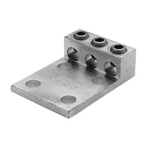 Burndy K3A36U4N Al Universal Terminal, 3-Conductor, 4-Hole