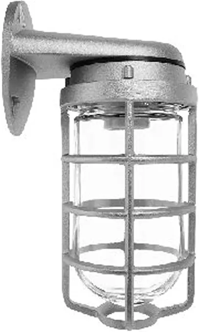 Rab VBR100DG Vaporproof Vbr 100 Wall Bracket With Glass Globe Cast Guard 150W