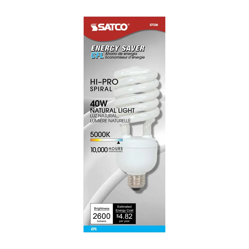 Satco S7336 40T4/E26/5000K/120V/1PK