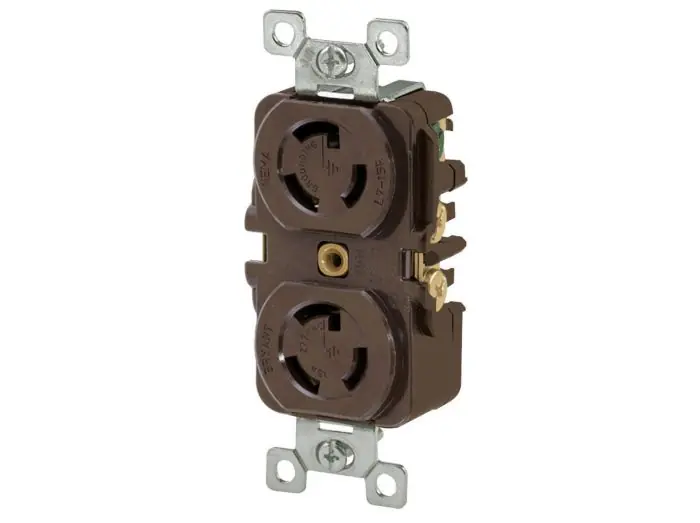 Bryant 4750DR Duplex Receptacle 15A 277V AC L7-15R