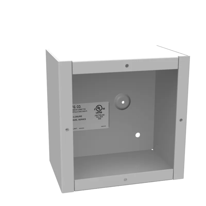 Milbank 664-SC1-NK Screw Cover Type 1 Ul Listed Steel No Knockouts 6x4x6