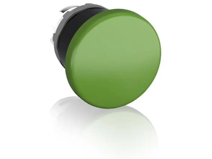 Abb MPM1-10G Mushroom Pushbutton Green