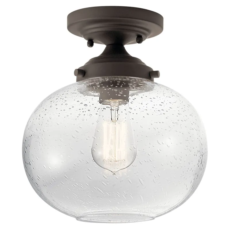 Kichler Lighting 42296OZ Avery 60W 1-Light Semi-Flush Mount Ceiling Light