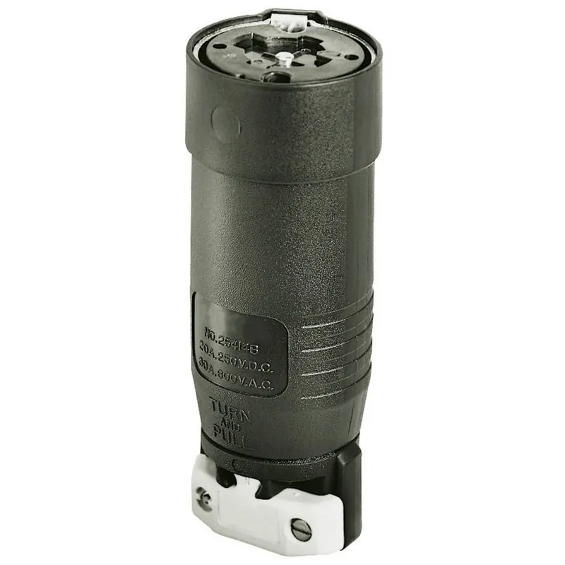 Bryant 25414 Power Interrupting Industrial Female Connector Body 30A 250V DC/600V AC Non-NEMA