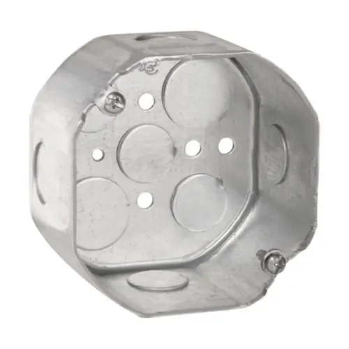 Crouse Hinds TP288 Octagon Box 4IN 2-1/8D 1/2IN Ko