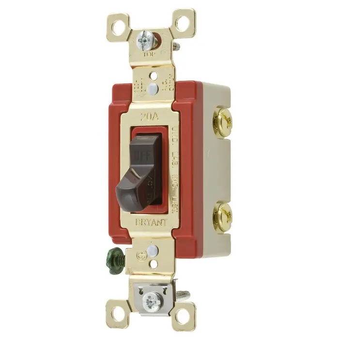 Bryant 4901 Toggle Switches General Purpose AC Single Pole 20A 120/277V AC