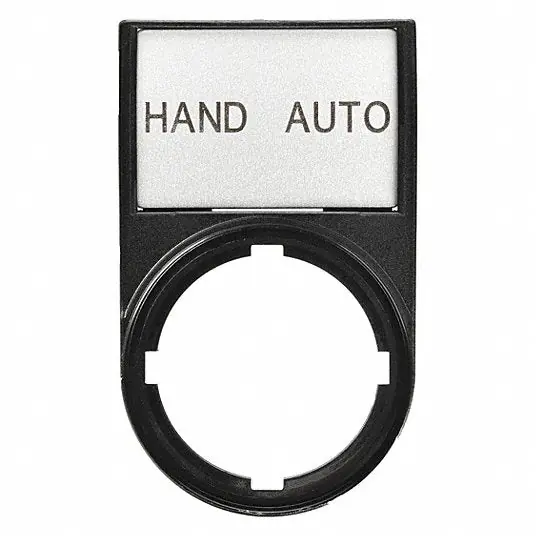 Eaton M22S-ST-D11 M22 Pushbutton Legend Plate HAND AUTO/ D11