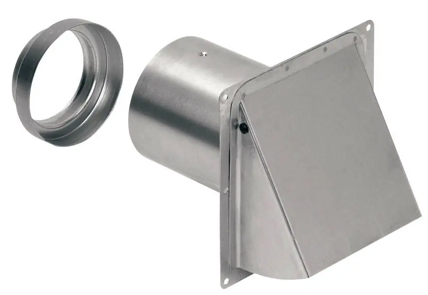 Nutone 885al Aluminum Wall Cap with Louver 3-4 Inch