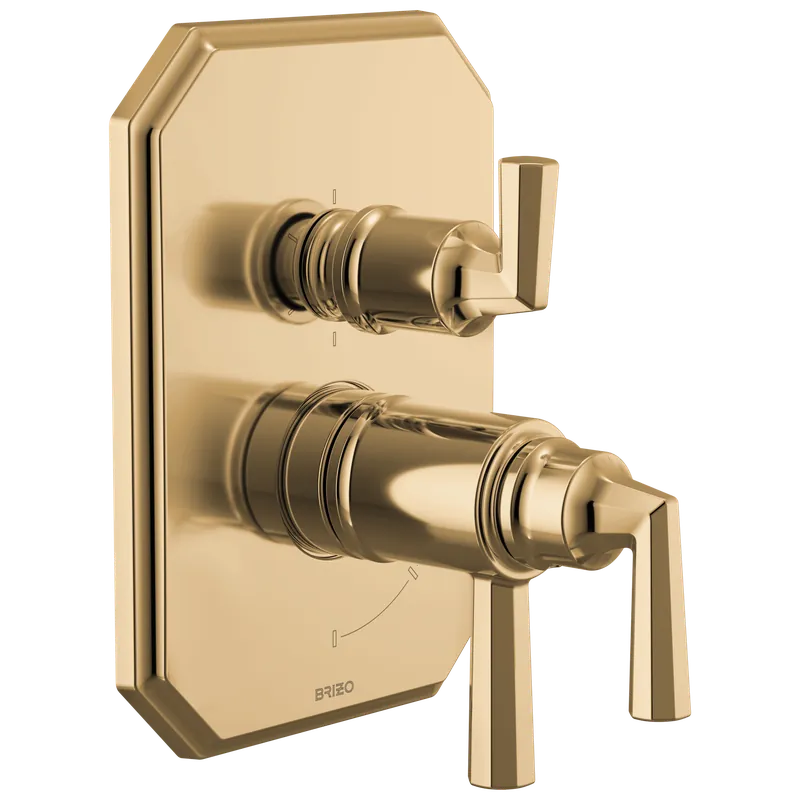 Delta Faucet T75665-PG Beauclere TempAssure Thermostatic Valve with Integrated 6-Function Diverter Trim