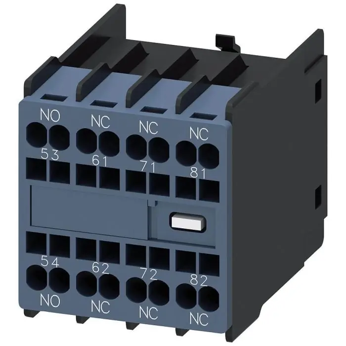 Siemens 3RH29112GA13 Aux. Switch 1NO+3NC for S00 Spring