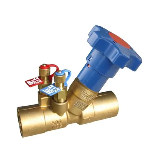 Red-white Valve 9519 Dzr Brass Static Balancing Valve