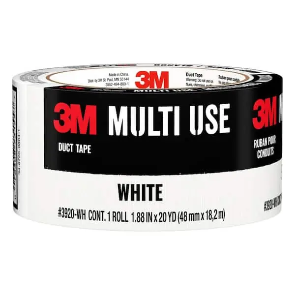 3M 3920-WH Multi-Use Duct Tape 1.88 in x 20 yds 3920-WH
