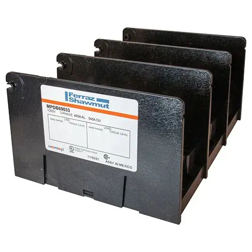 Mersen MPDB69033 Mpdb Series Ul 1953 Open-Style Power Distribution Blocks