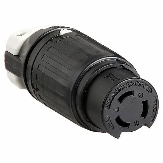 Bryant 3762 Locking Connector Non-NEMA 50 A 250V DC/600V AC 2 Poles