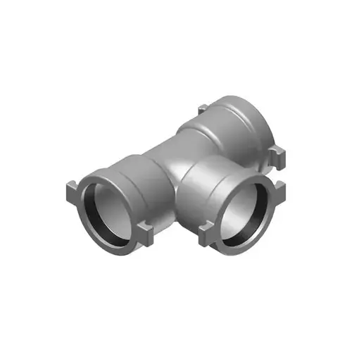 Harco 806502 Ductile Iron IPS Tapped Service Tee 6 in. x 1 in.