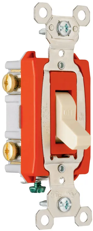Pass & Seymour PS20AC2-LA Heavy Duty Toggle Switch 120/277 VAC, 20 A, 1/2 hp