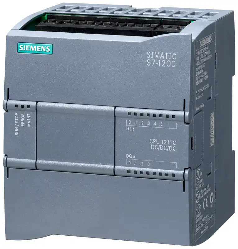 Siemens 6ES72111AE400XB0 PLC Logic Controller 6 Digital In 4 Digital Out 2 Analog In S7-1200 Series