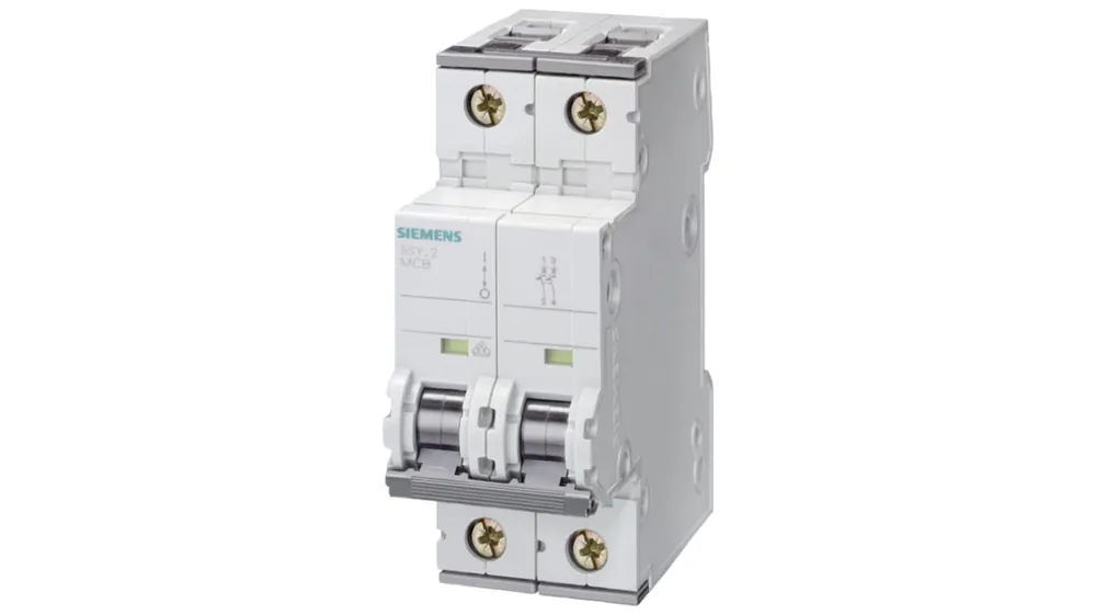 Siemens 5SY4502-8 Miniature Circuit Breaker 230 V 10 kA, 1+N-Pole, D, 2 A