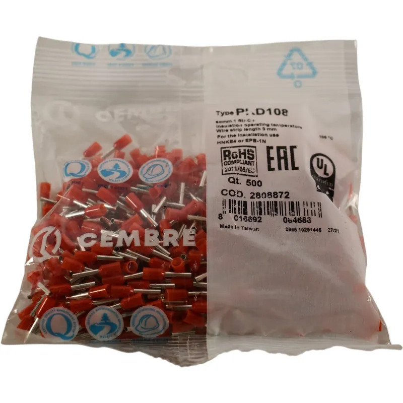 Cembre Pkd108 End Sleeve 17 AWG