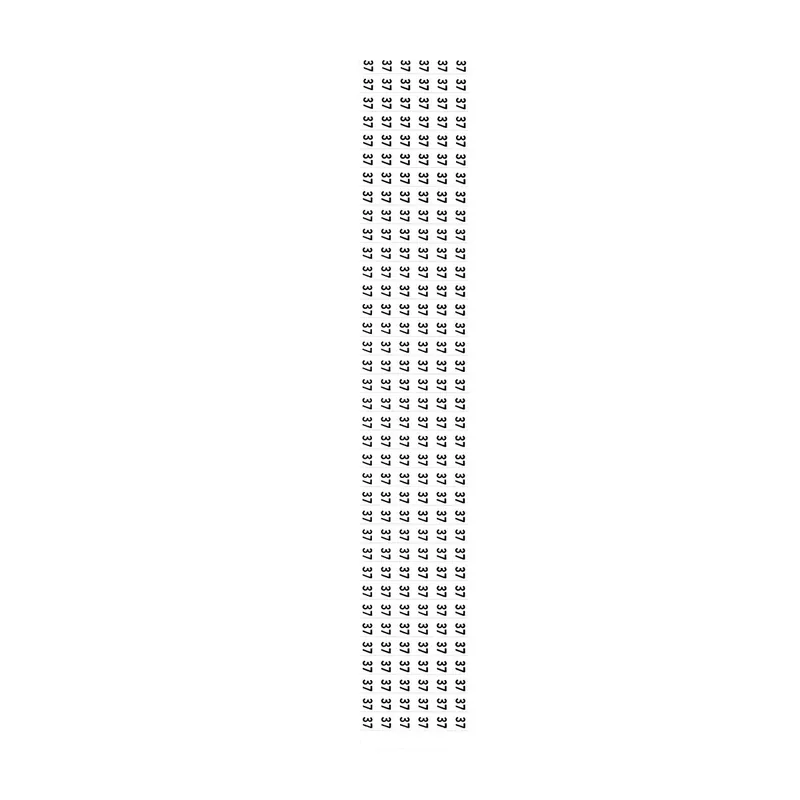 Nsi WMC-37 Wire Marker Cards (#37)