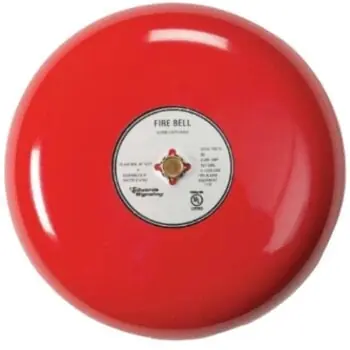 Edwards 438D-10N5-R Fire Alarm Bell 10 inches 120V AC