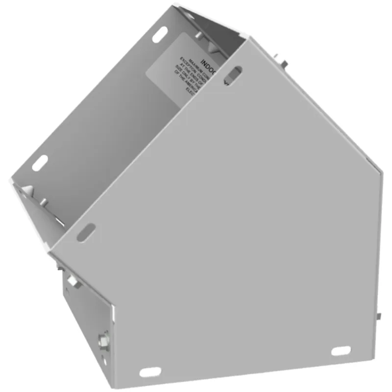 Milbank 66L45C 7.656x6x7.656 Wireway Elbow 45 Corner ANSI 61 Gray Steel
