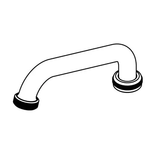 Central Brass SU-2924-H-02 Swivel Tube Spout with Hose End 6 inches