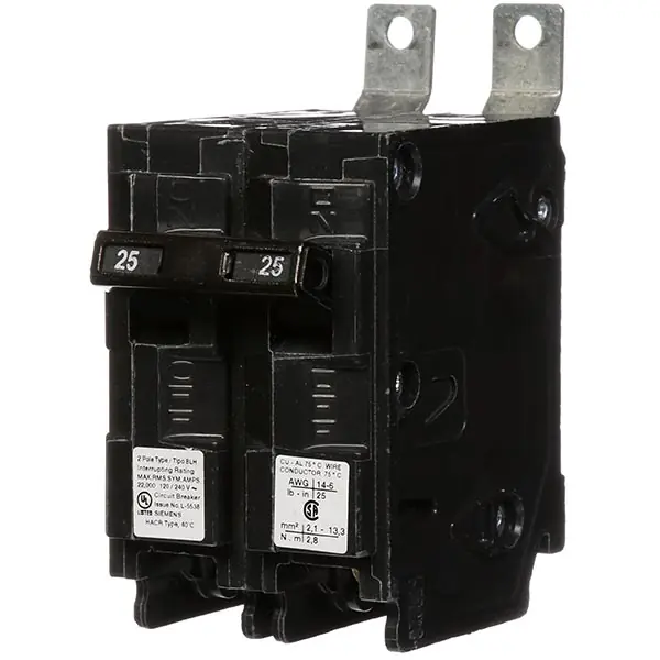 Siemens B225H Type BLH Low Voltage Circuit Breaker 25 A
